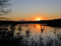 狭山湖 日の入り